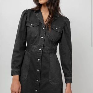 Brand NWT Rails denim dress. Black color and size L